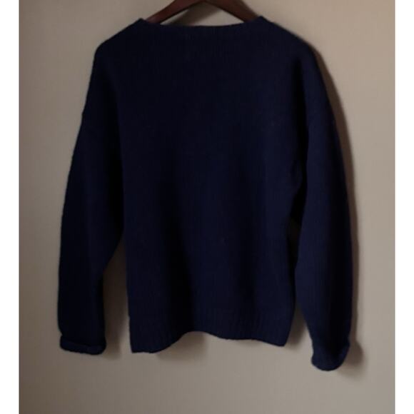 Vintage Y2K 90’s Gap M Wool Sweater Chunky Hand Knit Heavy Scotland Fisherman - Picture 3 of 6